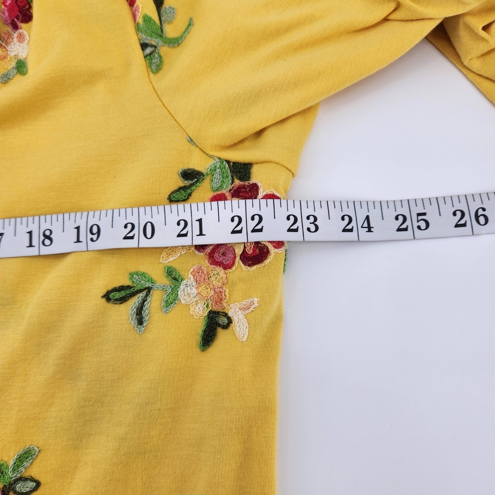 Forgotten Grace XL Embroidered Floral Button Down Long Sleeve‎ Top Blouse - Picture 6 of 7